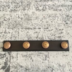 Wall Accent Hooks, Pink and Gold